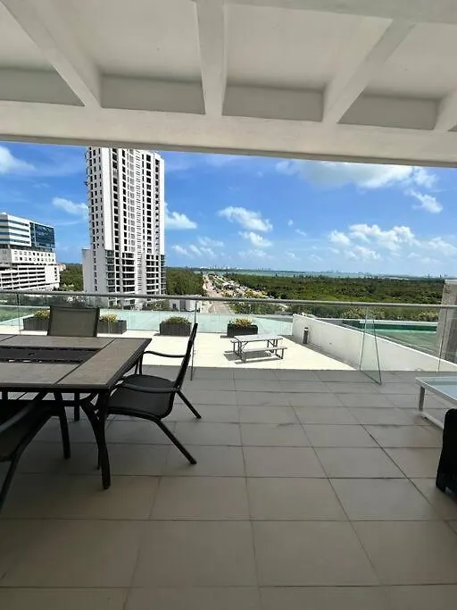 Ocean And Lagoon View Apartment Unique Style, Just 5 Minutes From Hotel Zone Cancun