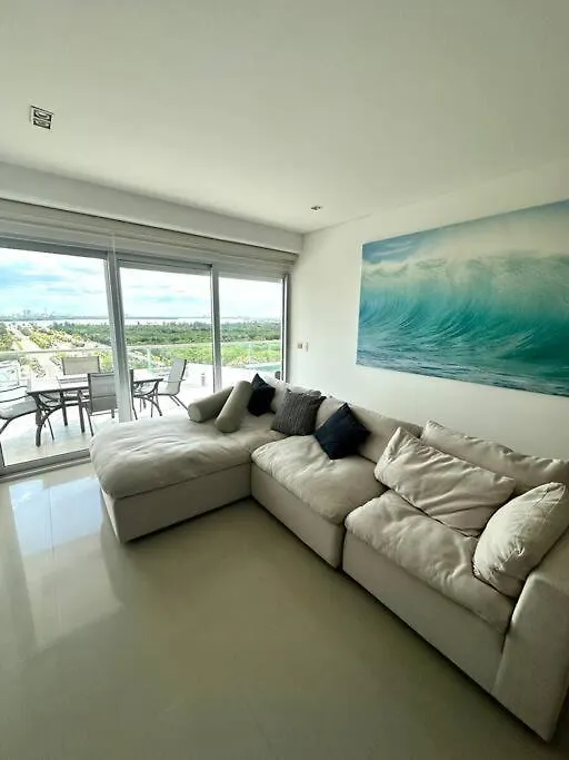 Ocean And Lagoon View Apartment Unique Style, Just 5 Minutes From Hotel Zone Cancun