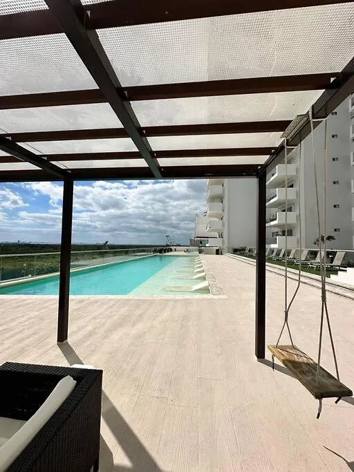 Ocean And Lagoon View Apartment Unique Style, Just 5 Minutes From Hotel Zone Cancun