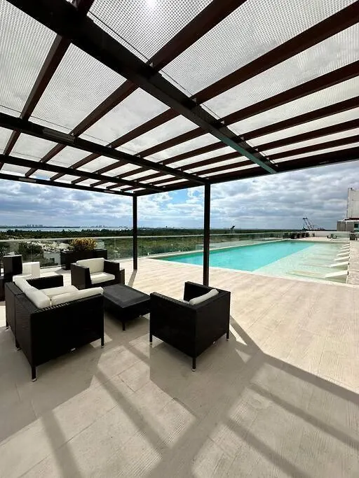 Ocean And Lagoon View Apartment Unique Style, Just 5 Minutes From Hotel Zone location